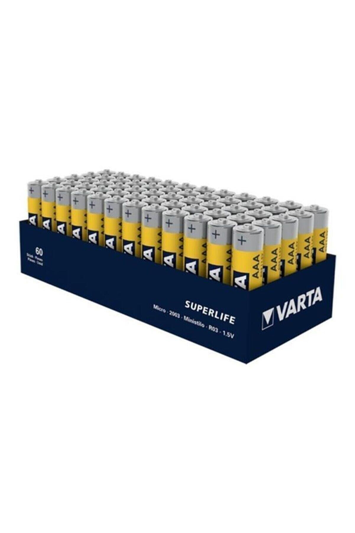 Varta Superlıfe Çinko Aaa Ince Kalem Pil 60lı Paket