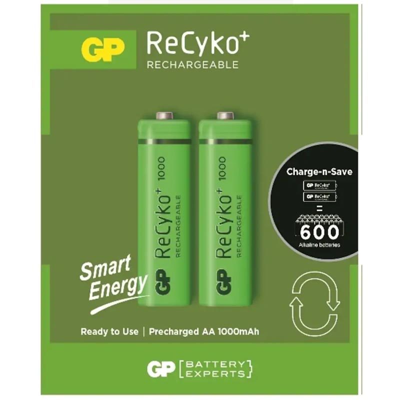 Gp 1000 mA R6 Şarj Edilebilir Smart Enerji 2'li Kalem Pil