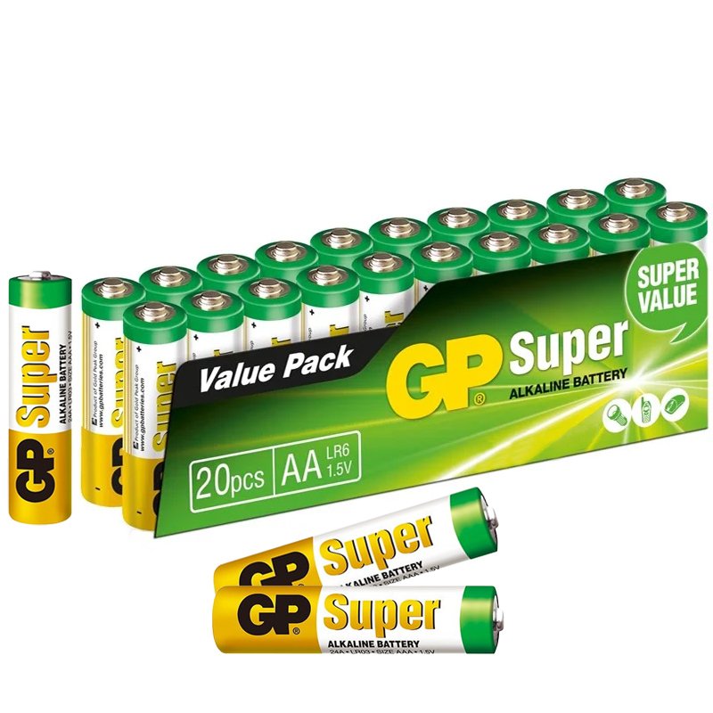 GP 24A-2VS20 Super Alkalin AAA/LR03 20'li İnce Kalem Pil