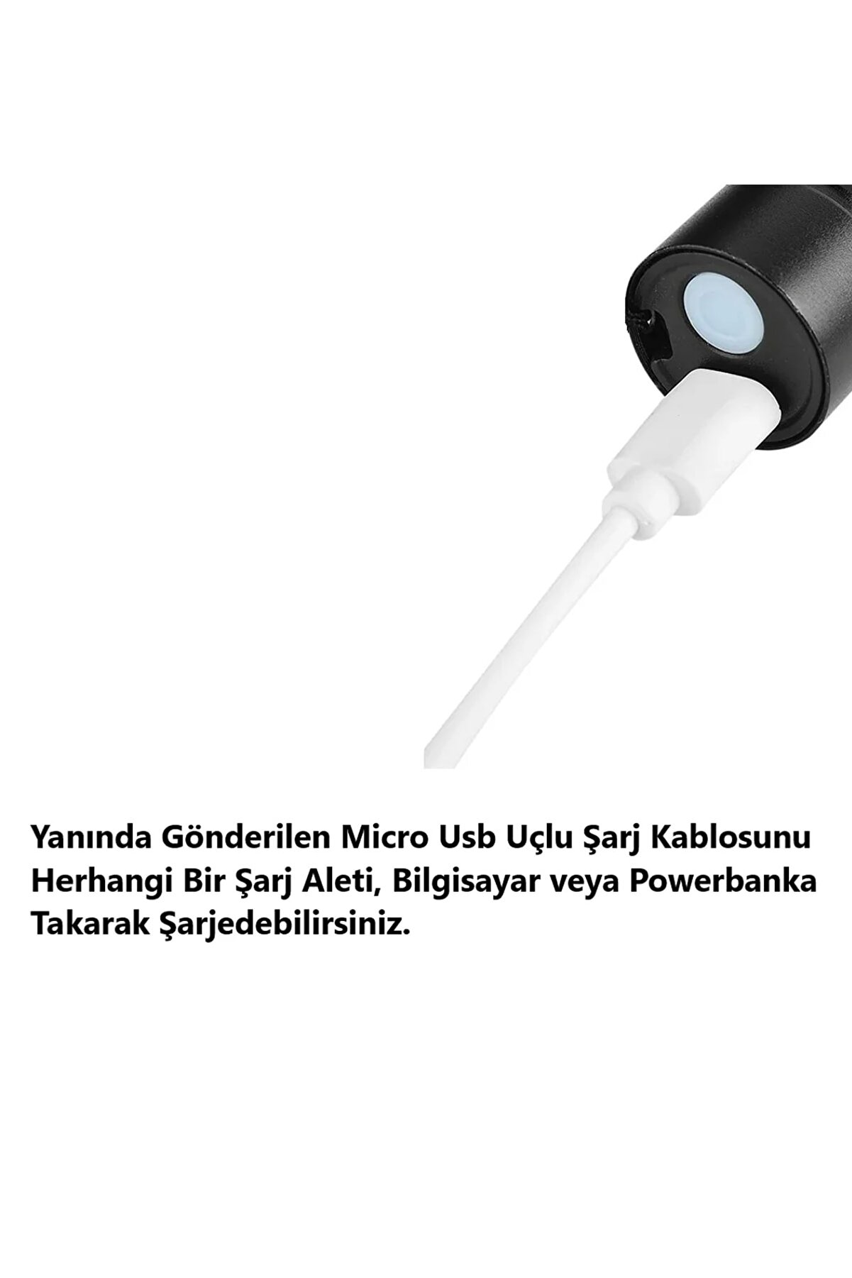 Ultra Güçlü Usb Şarjlı El Feneri Kutulu Kamp Feneri Avcılık Feneri